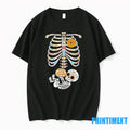 Pregnancy Skeleton Dia De Los Muertos Belly Bump Tshirts Sweater Unisex , , , Long Sleeve Tee