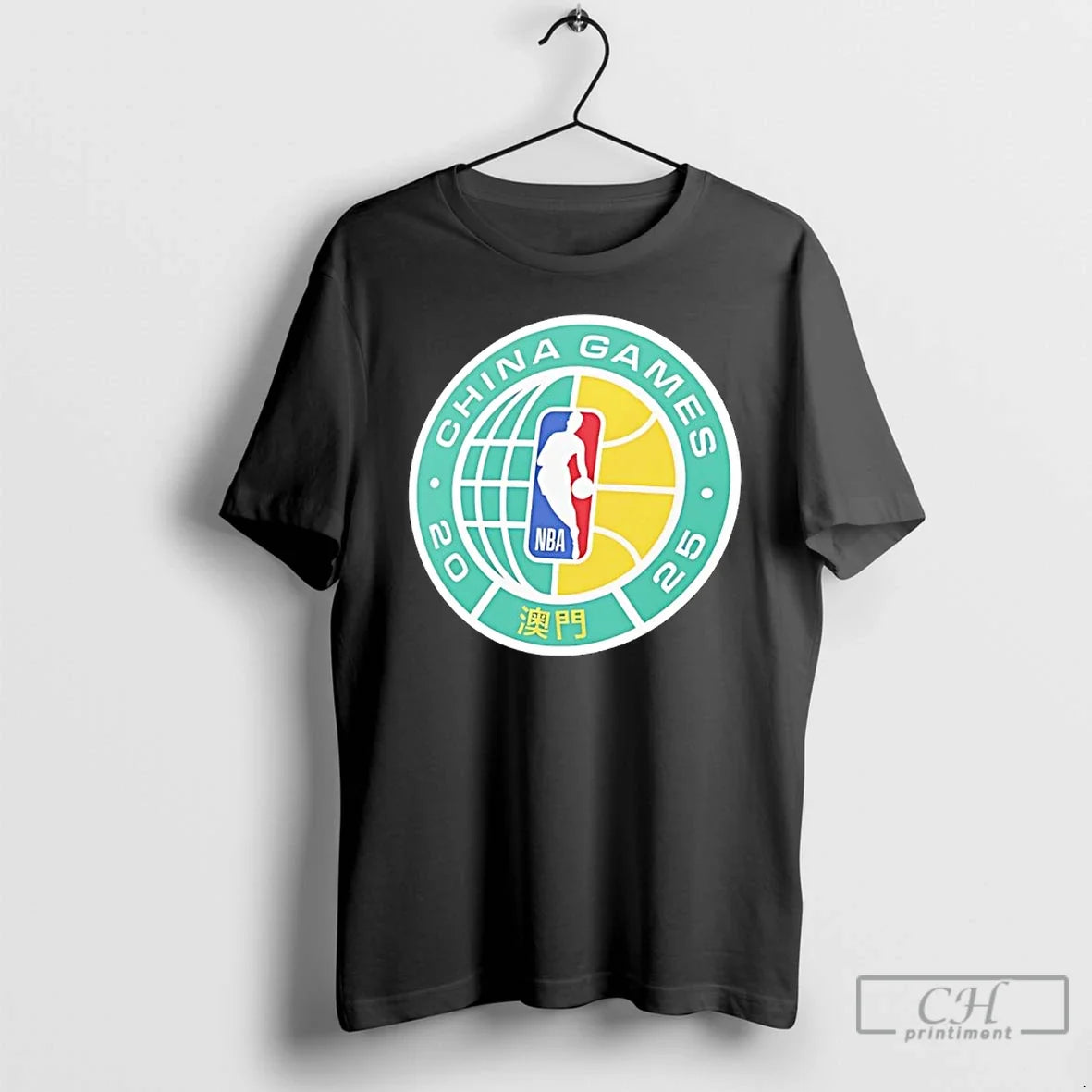 Premium 2026 Nba Black China Game T Shirts Unisex , , , Long Sleeve Tee