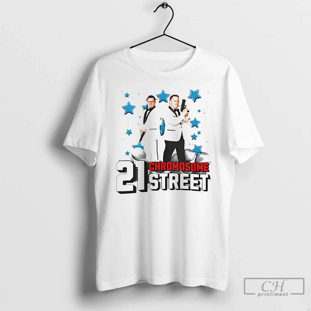Premium 21 Chromosome Street Down Syndrome Graphic T Shirts Unisex , , , Long Sleeve Tee