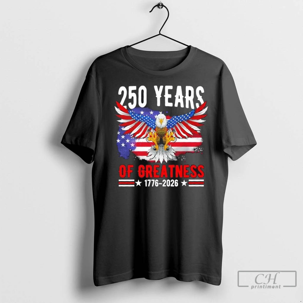 Premium 250 Years America Patriotic Eagle Usa Flag 250th Anniversary 1776 2026