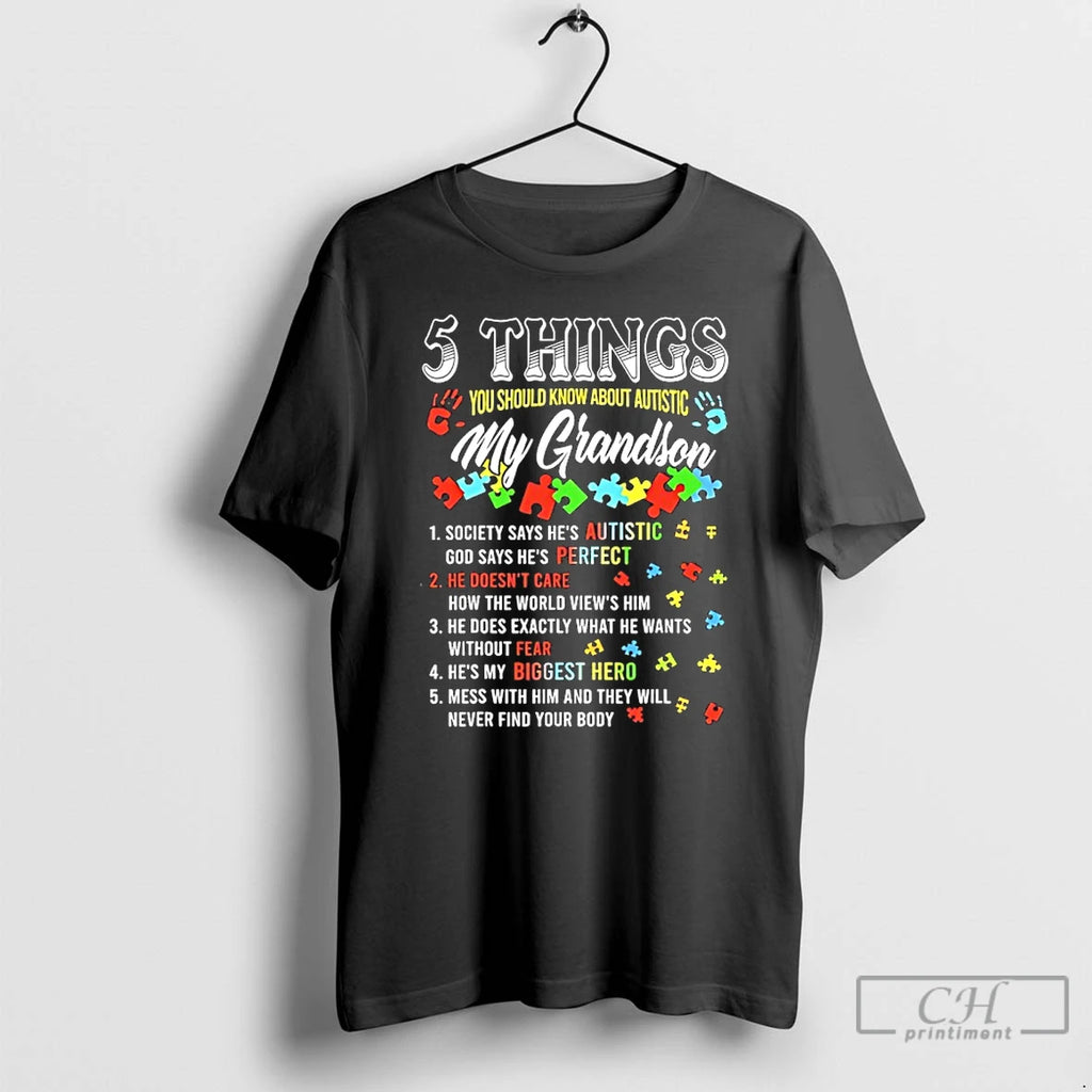 Premium 5 Things You Know About Autistic Grandson Autism Awareness Autism