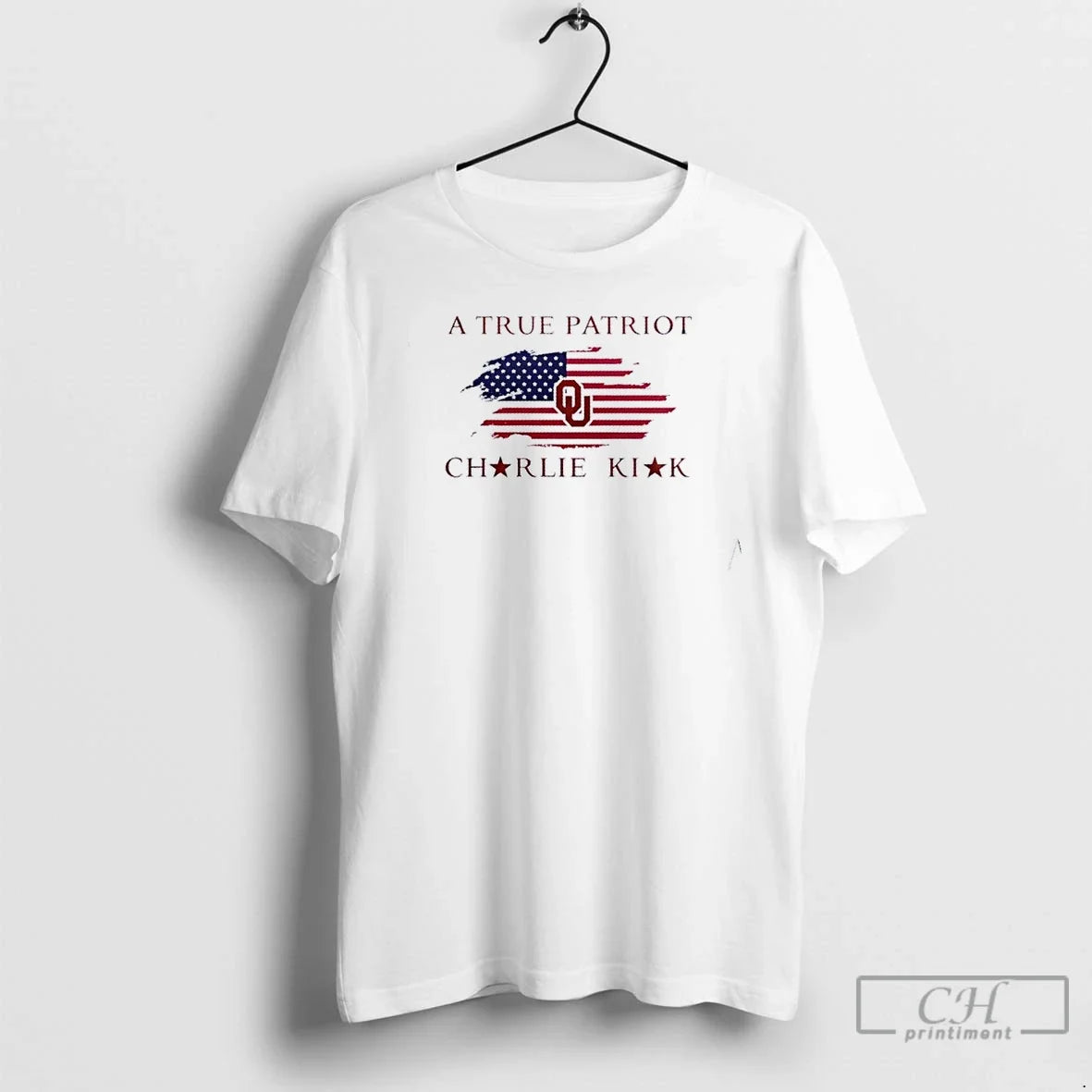 Premium A True Patriot Charlie Kirk X University Of Oklahoma 2 Sided T Shirts Unisex , , , Long Sleeve Tee