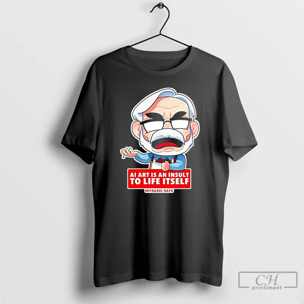 Premium Ai Is An Insult To Life Itself Miyazaki Says T Shirts Unisex , , , Long Sleeve Tee