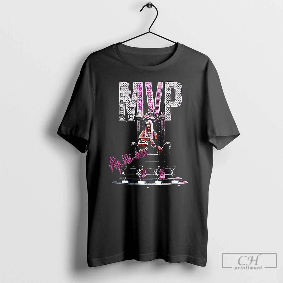 Premium Aja Wilson For Mvp 22 Las Vegas Aces T Shirts Unisex , , , Long Sleeve Tee