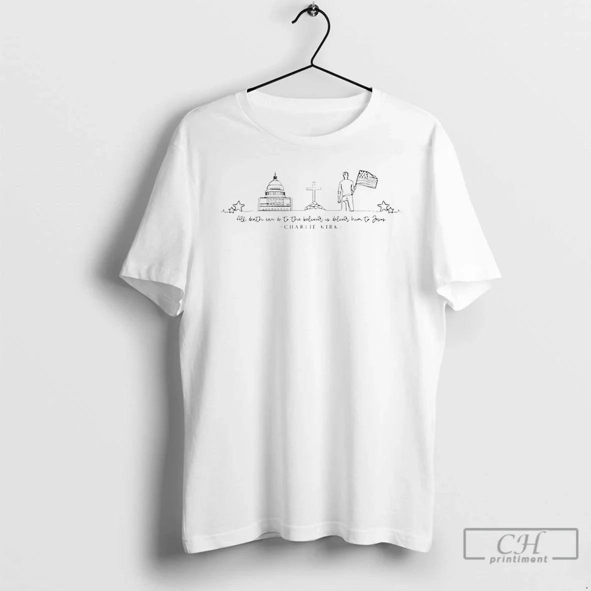 Premium All Death Can Do To The Believer Is Deliver Him To Jesus Charlie Kirk Unisex , , , Long Sleeve Tee