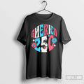 Premium America 250 Flowers T Shirts Unisex , , , Long Sleeve Tee