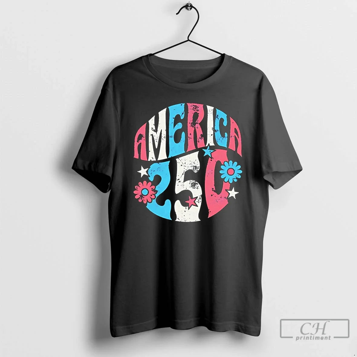 Premium America 250 Flowers T Shirts Unisex , , , Long Sleeve Tee