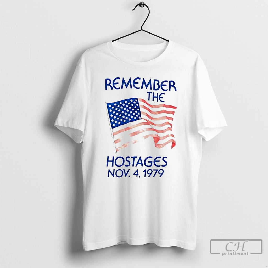 Premium America Remember The Hostages 1979 Flag Tee