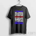 Premium Americans Will Cross A Frozen River On Christmas T Shirts Unisex , , , Long Sleeve Tee