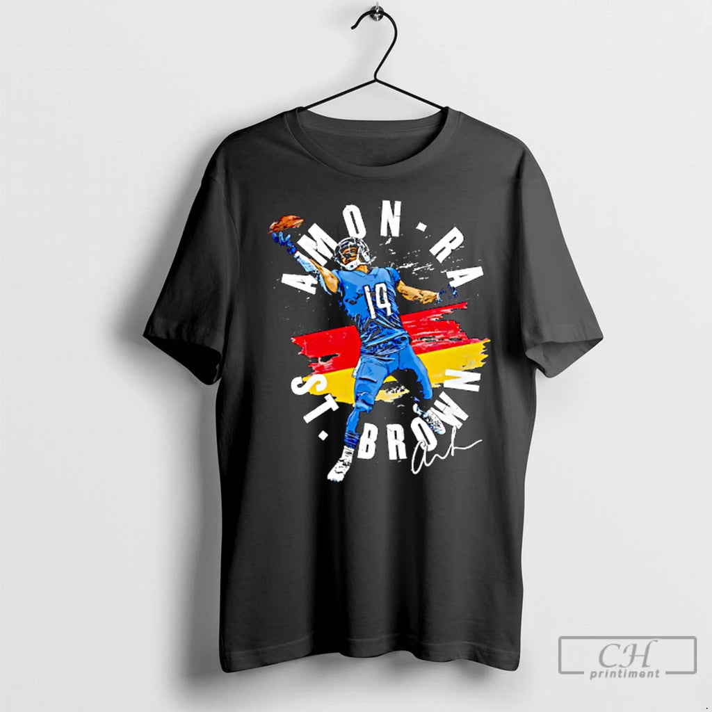 Premium Amon Ra St Brown Detroit Germany Flag