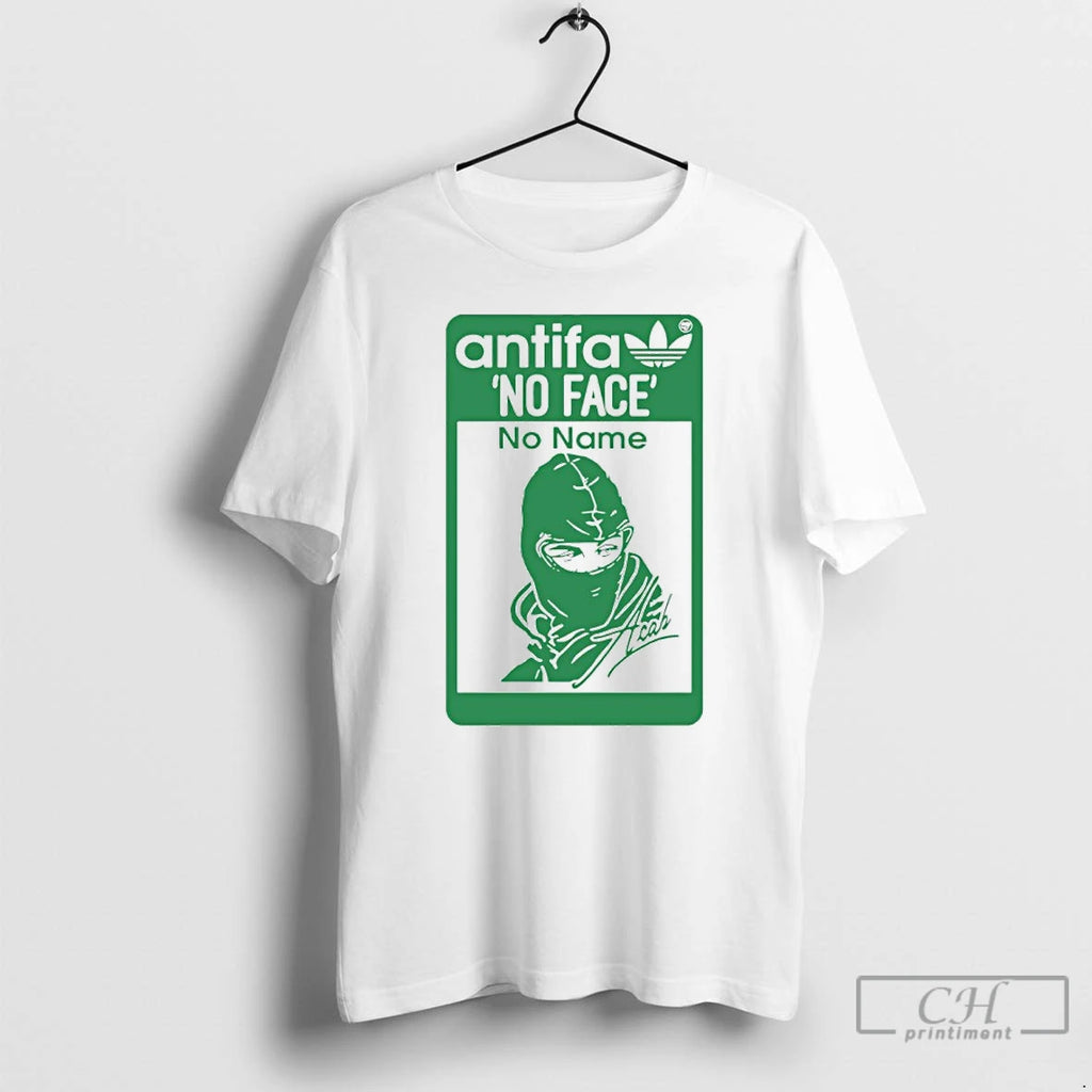 Premium Antifa No Face No Name Signature