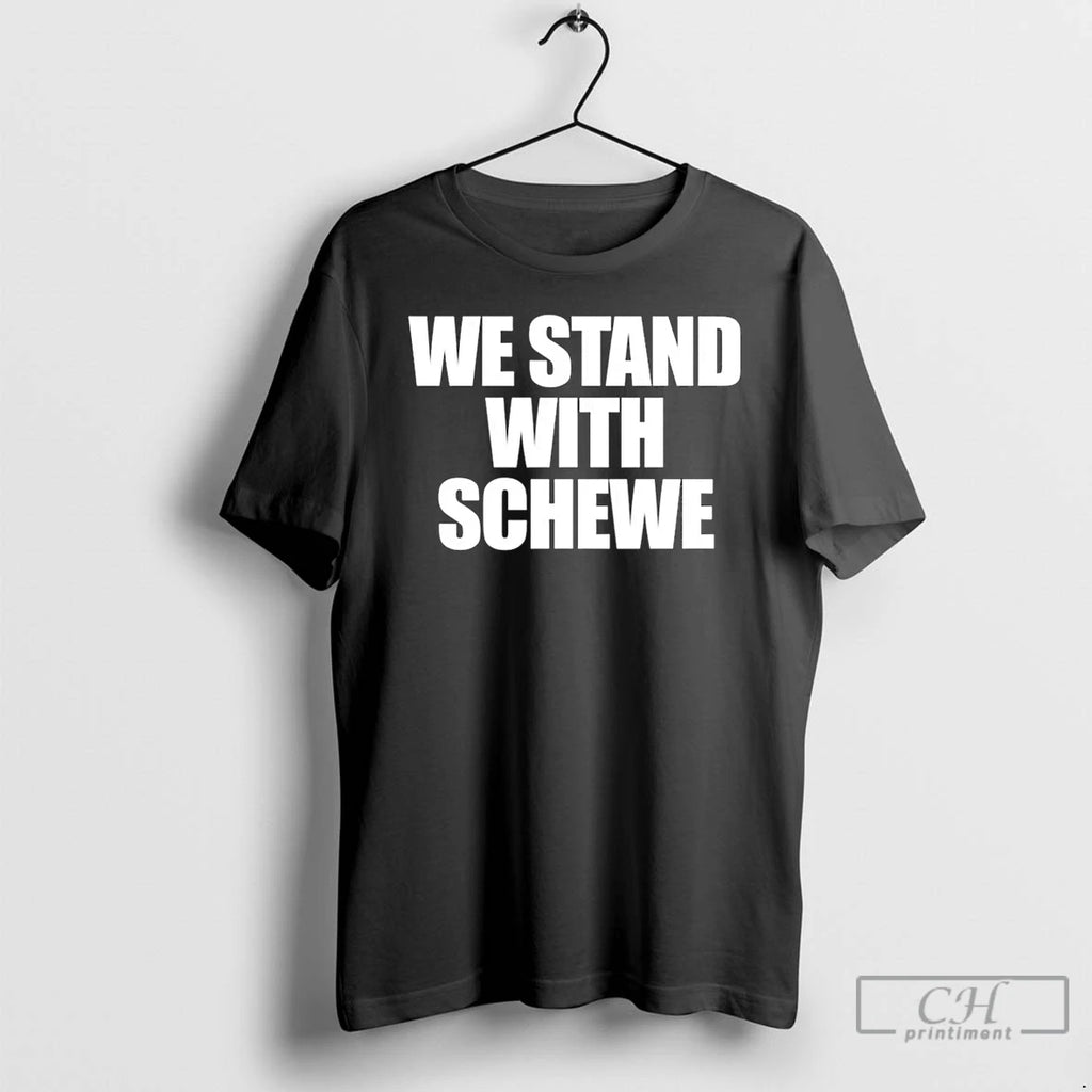 Premium Antigo Basketball We Stand With Schewe
