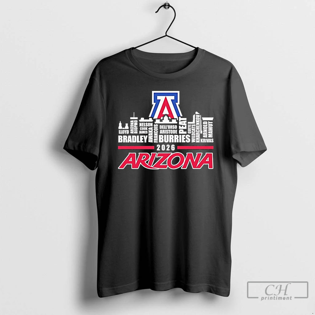 Premium Arizona Wildcats 2026 Logo City Names
