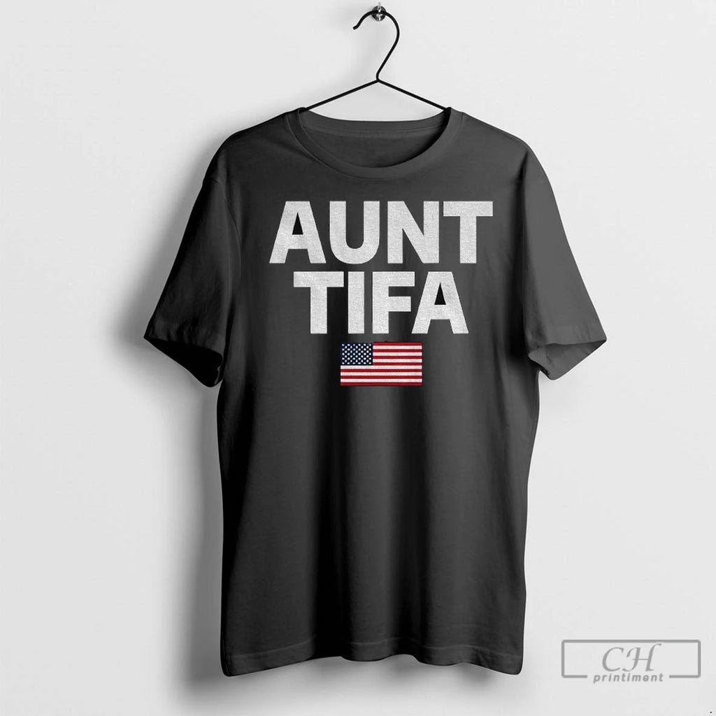 Premium Aunt Tifa American Flag Political
