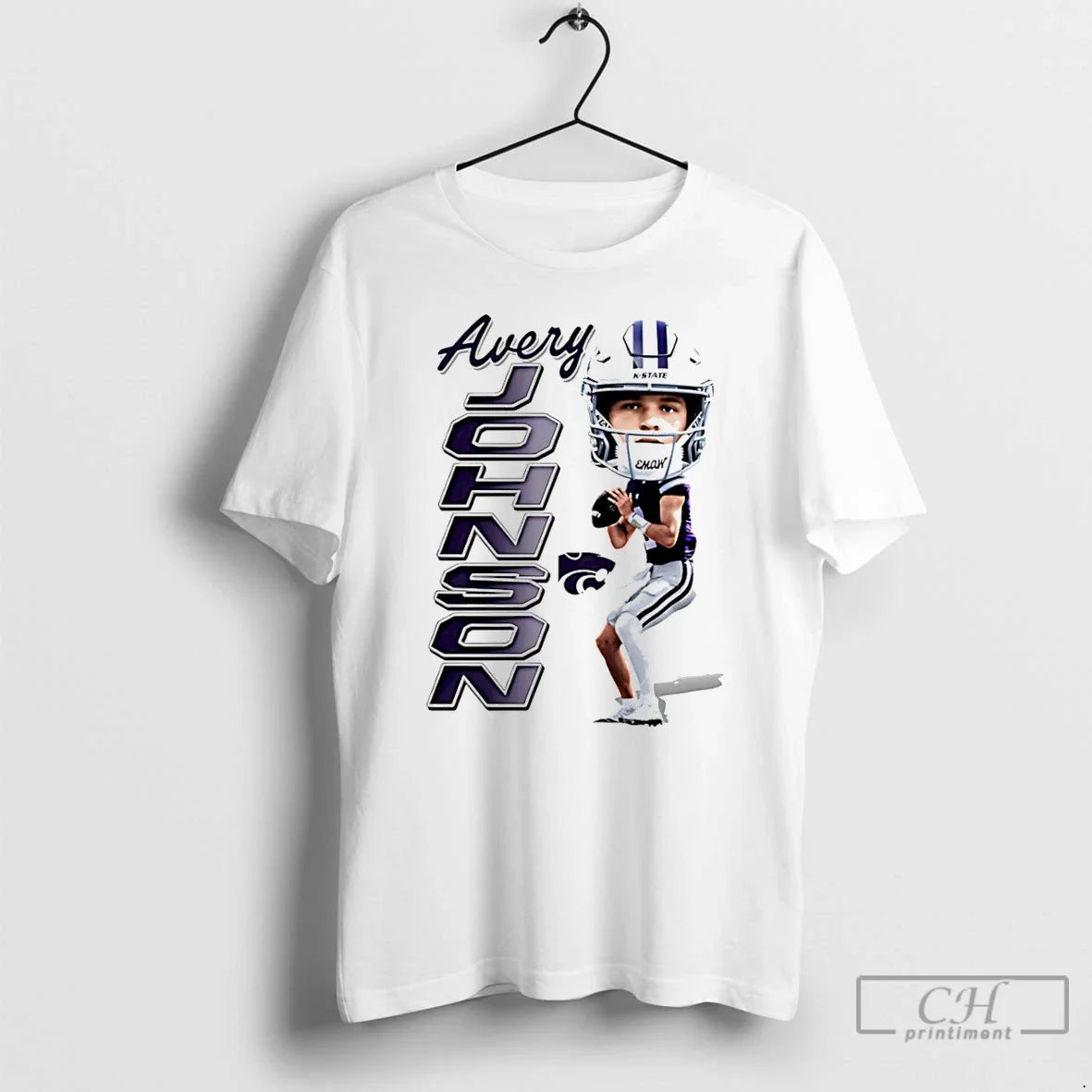 Premium Avery Johnson Kansas State Wildcats Caricature T Shirts Unisex , , , Long Sleeve Tee