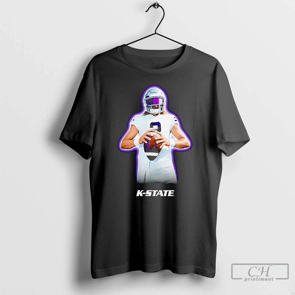 Premium Avery Johnson Kansas State Wildcats Portrait T Shirts Unisex , , , Long Sleeve Tee