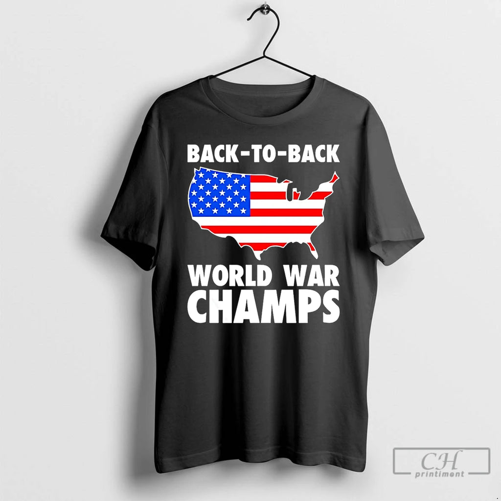 Premium Back 2 Back World War Champs Graphic Map
