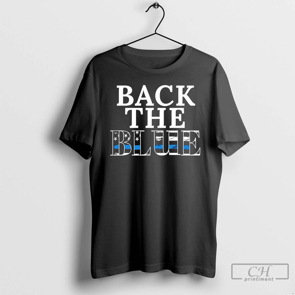 Premium Back The Blue Usa Flag