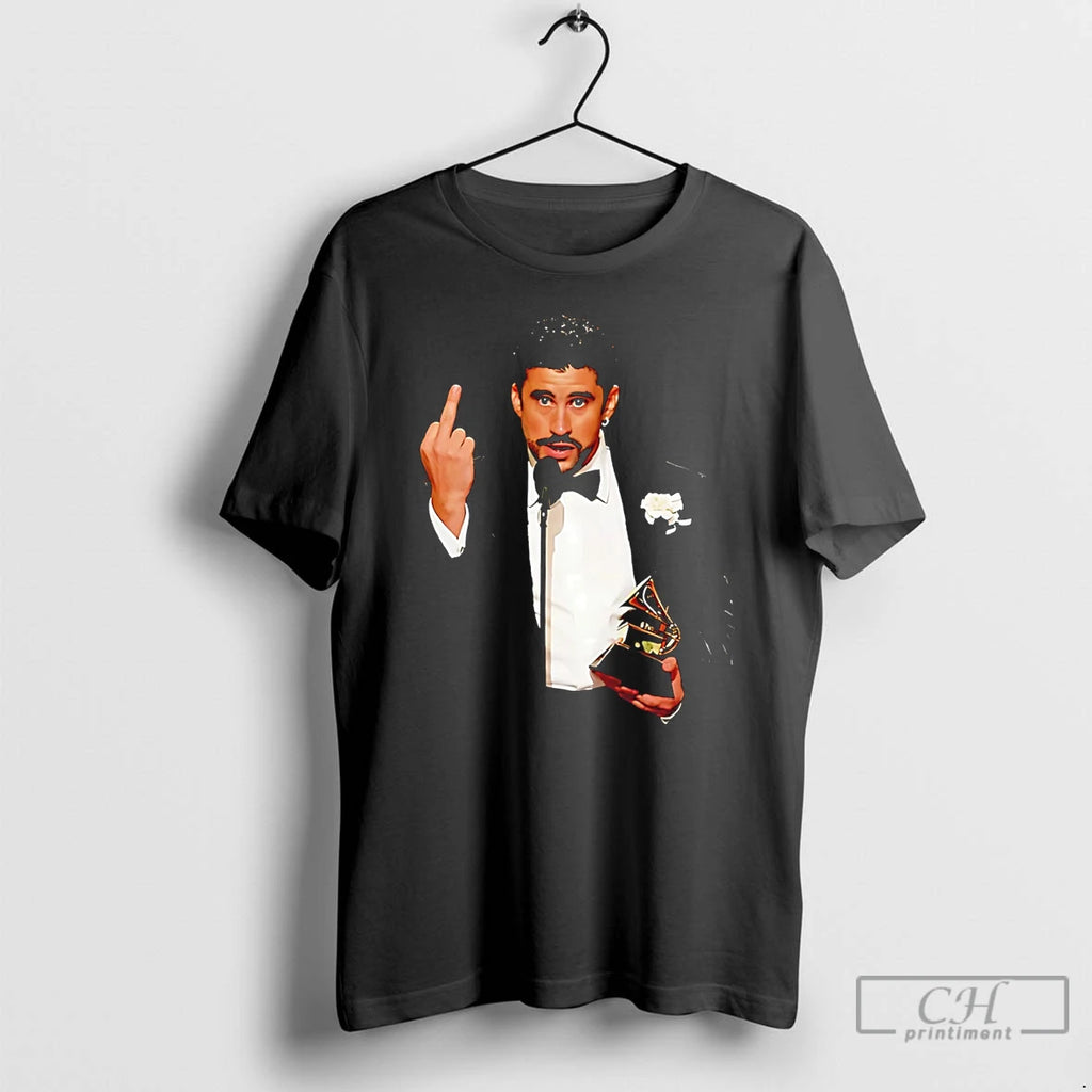 Premium Bad Bunny Grammy 2026 Middle Finger