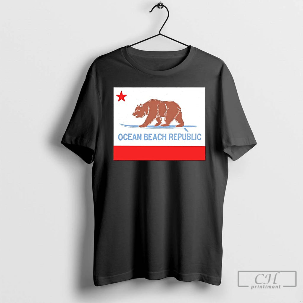 Premium Bear Ocean Beach Republic Graphic