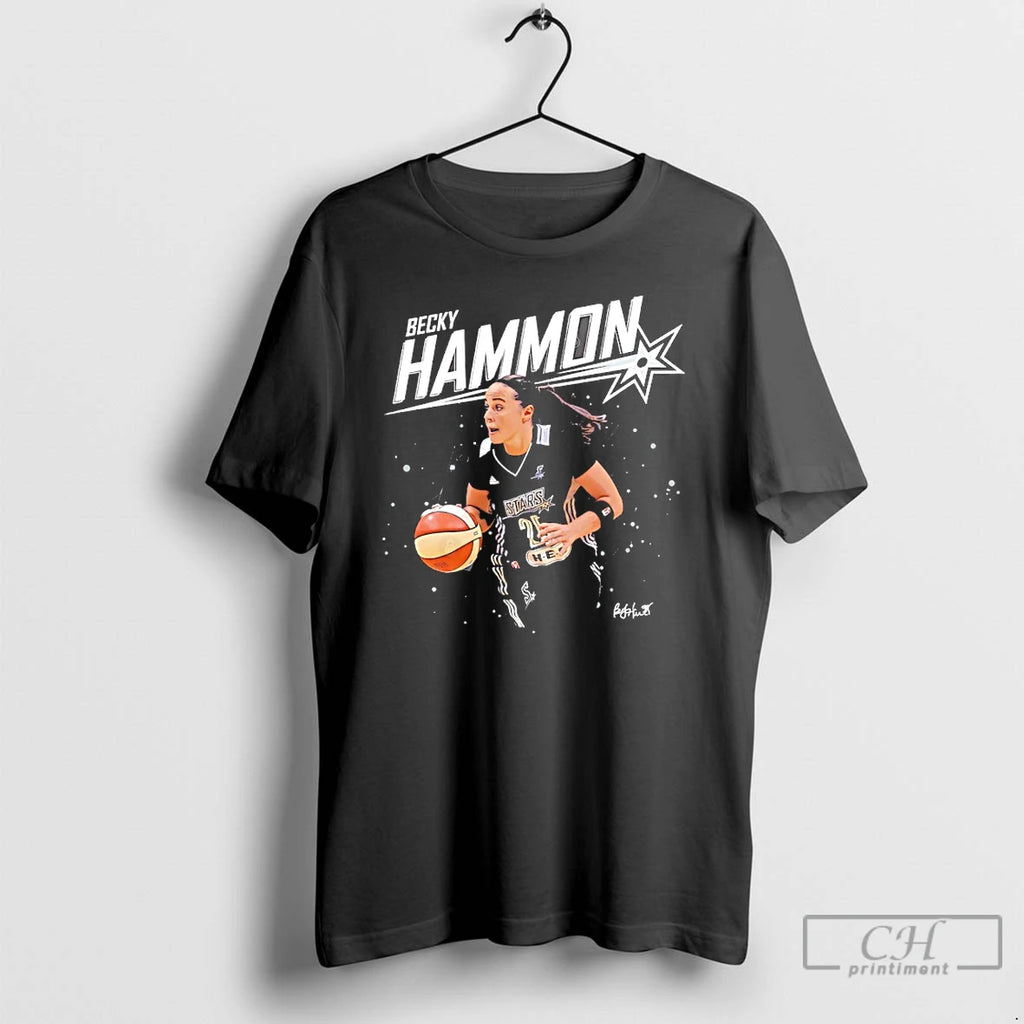 Premium Becky Hammon San Antonio Stars Signature Graphic