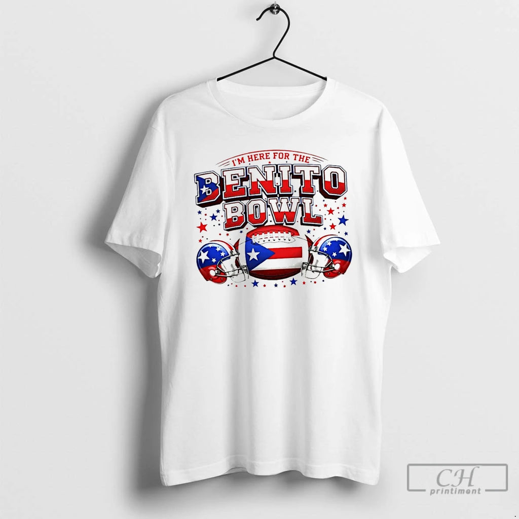 Premium Benito Bowl Bad Bunny Im Here For The Benito Bowl Logo T Shirts Sweater