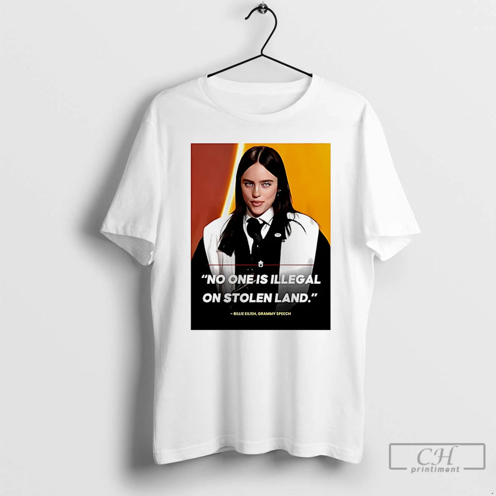 Premium Billie Eilish No One Is Illegal On Stolen Land