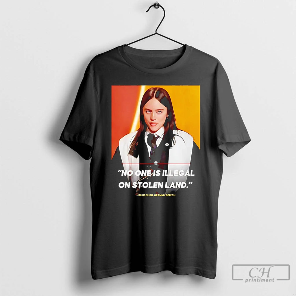 Premium Billie Eilish No One Is Illegal On Stolen Land Viral