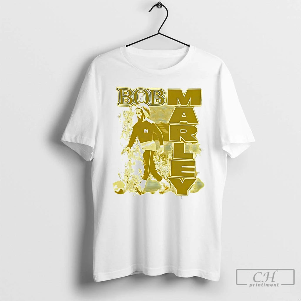Premium Bob Marley Football Graphic Vintage