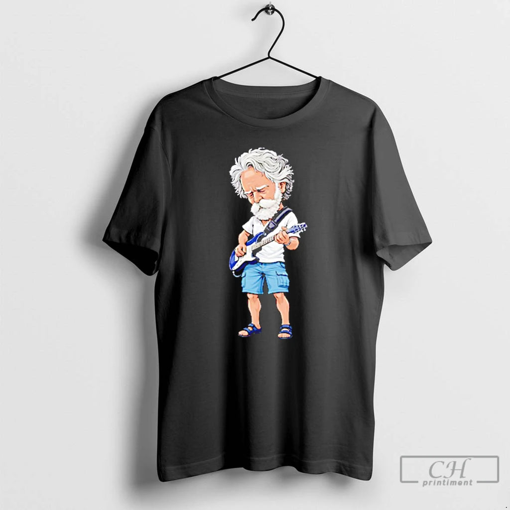 Premium Bob Weir Guitar Illustration
