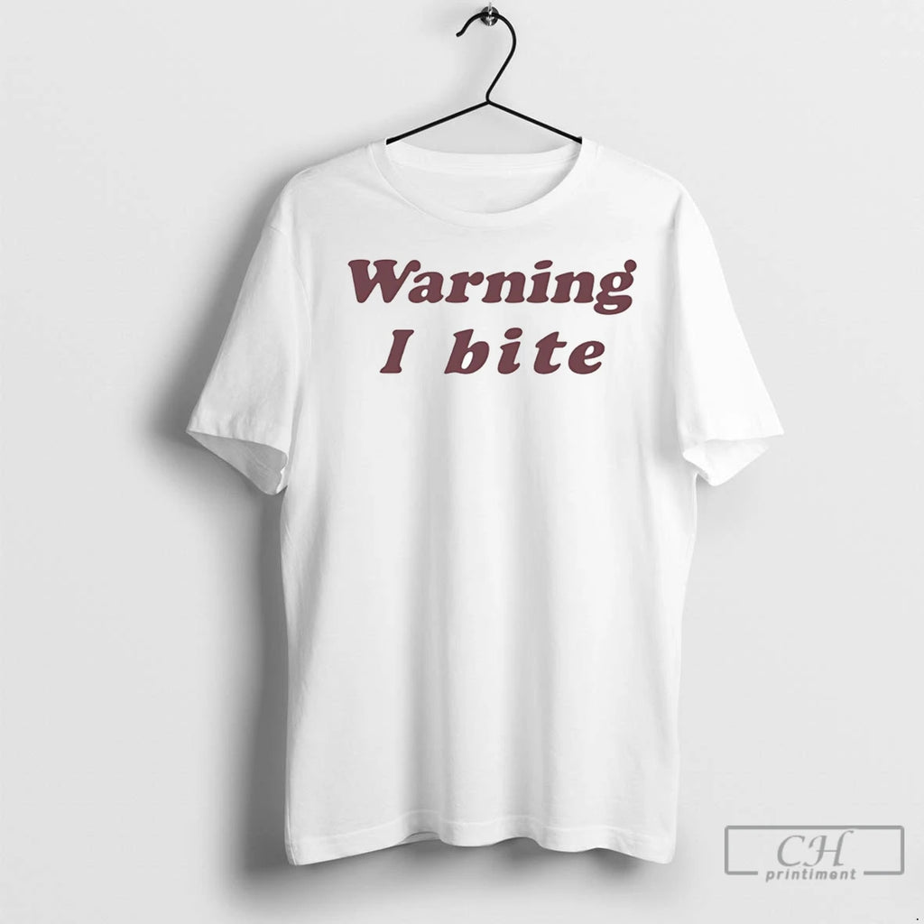 Premium Brooklynnmilly Wearing Warning I Bite