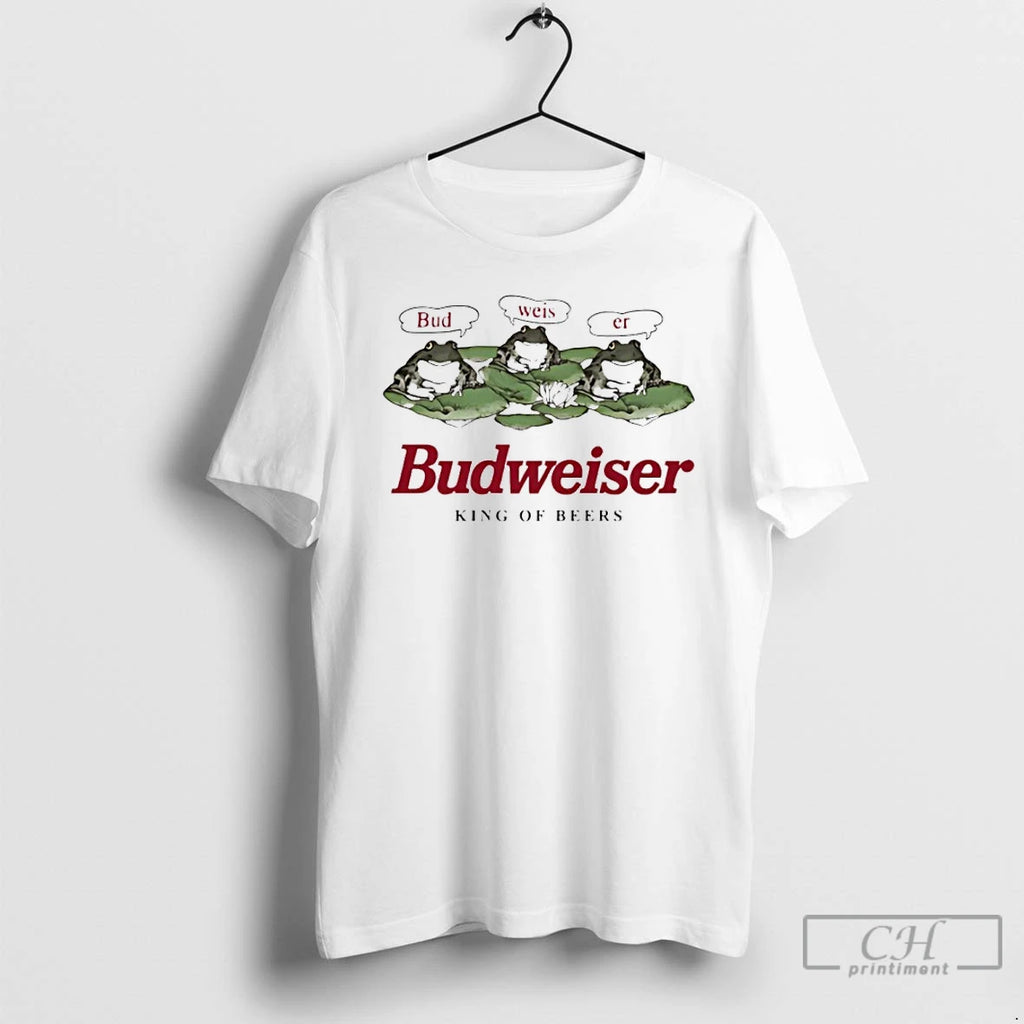 Premium Budweiser King Of Beers Bud Weis Er Frog