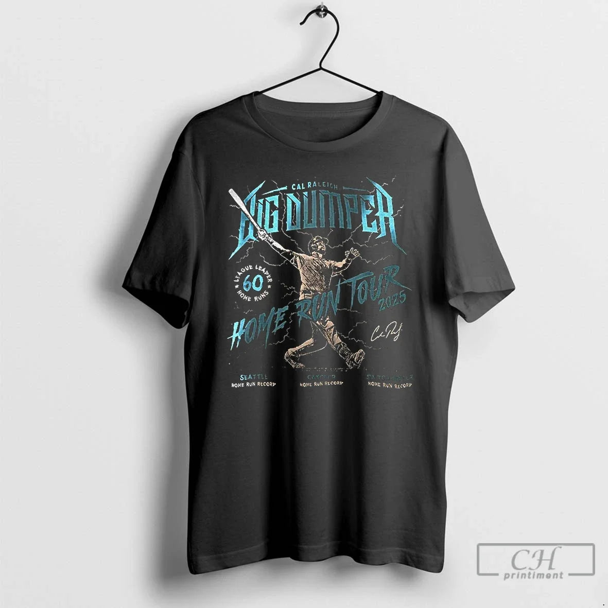 Premium Cal Raleigh Seattle Mariners Home Run Tour 2025 City Mlb Baseball T Shirts Unisex , , , Long Sleeve Tee