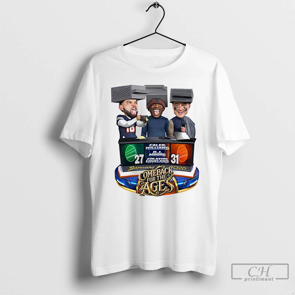 Premium Caleb Williams Colston Loveland Dj Moore Cheese Grater Triple Caricature