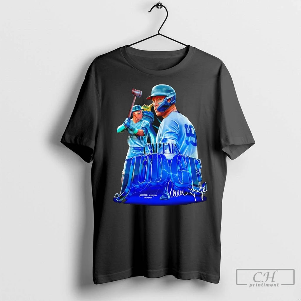 Premium Captain Aaron Judge Signature Graphic T Shirts