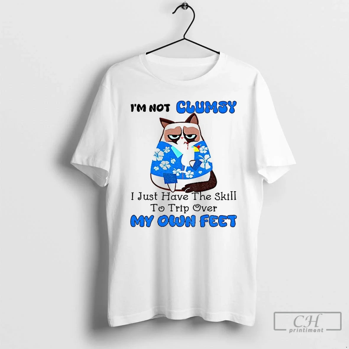 Premium Cat Im Not Clumsy I Just Have The Skill To Trip Over My Own Unisex , , , Long Sleeve Tee