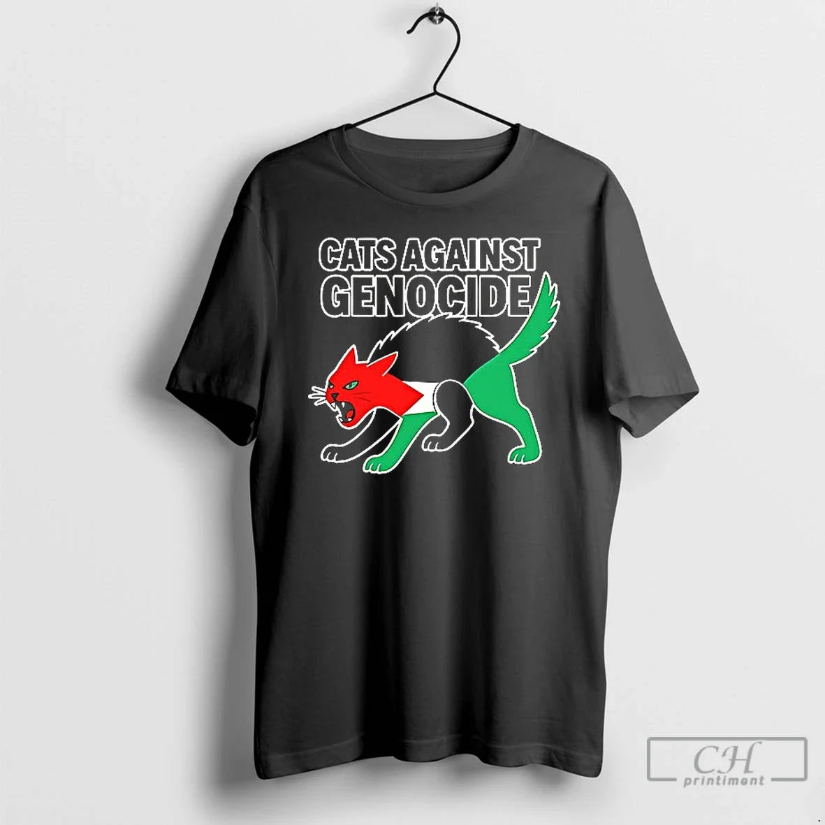 Premium Cat Against Genocide Palestine Flag Ceramic Ceramic And Classic Dad Cap T Shirts Unisex , , , Long Sleeve Tee