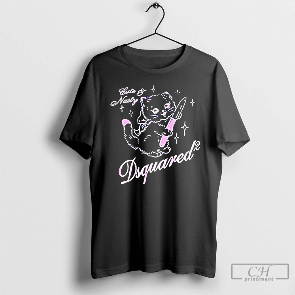 Premium Cat Cute And Nasty Dsquared Sketch