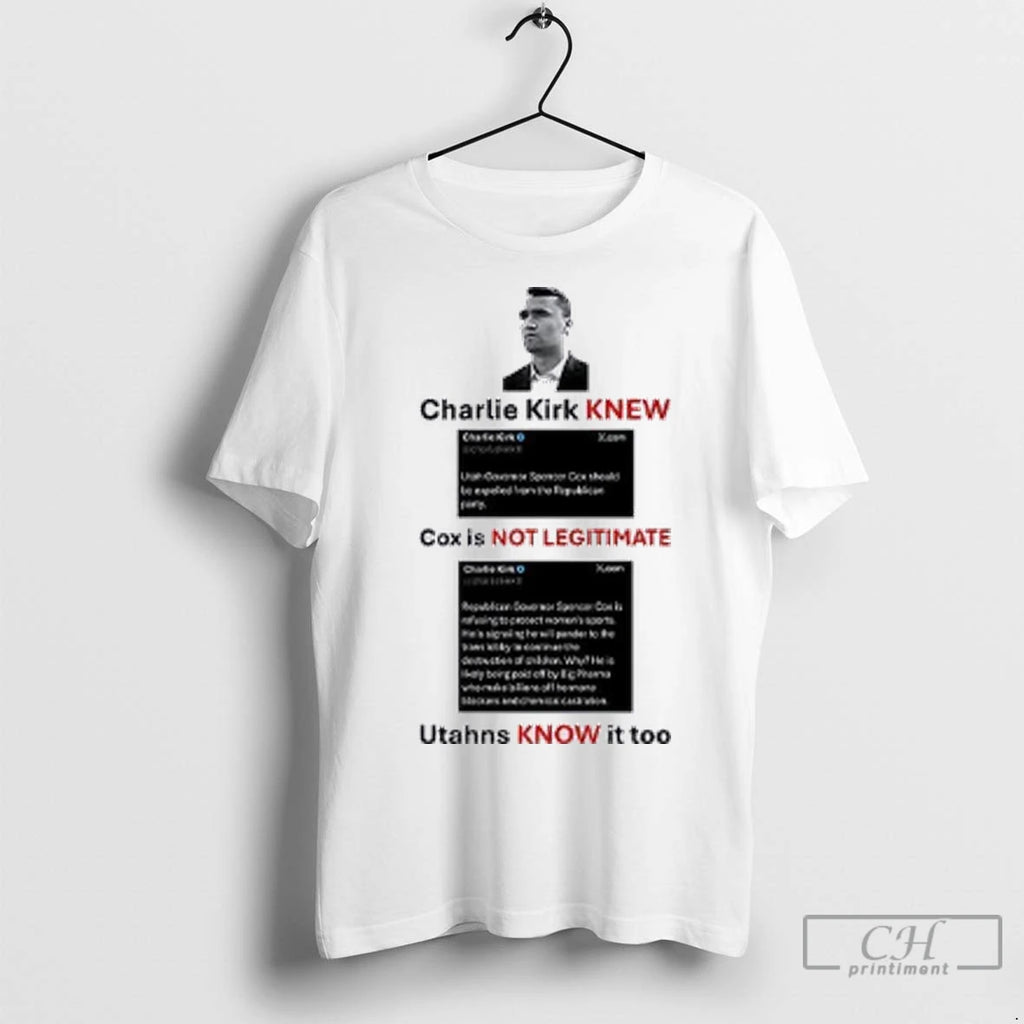 Premium Charlie Kirk Knew Cox Is Not Legitimate Utahns Know It Too