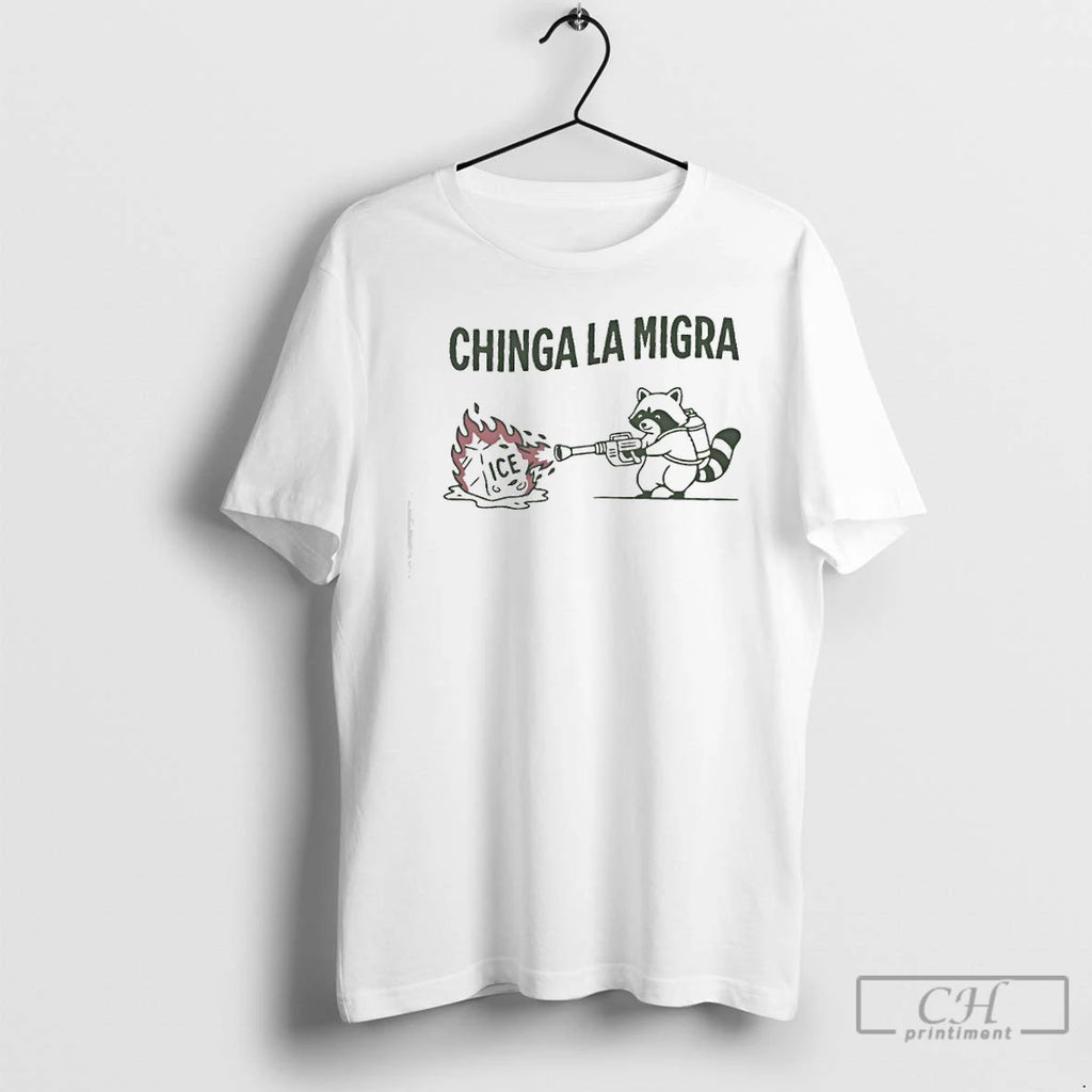 Premium Chinga La Migra Raccoon Anti Ice