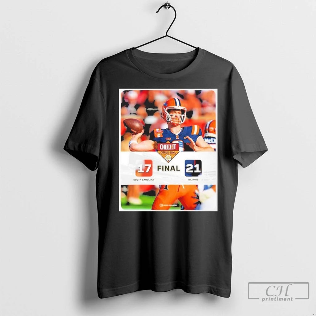 Premium Citrus Bowl Final Score 17 21 Illinois Fighting Illini Win South Carolina Gamecocks Bowl