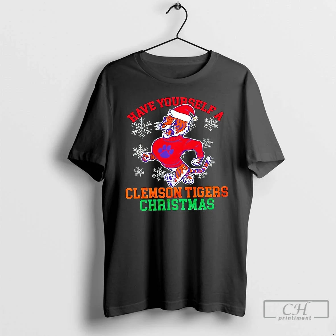 Premium Clemson Tigers Have Yourself A Tigers Holidays Christmas T Shirts Unisex , , , Long Sleeve Tee