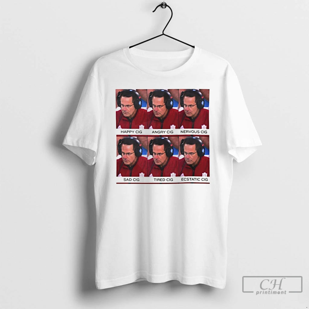 Premium Coach Cignetti Emotion Meme Funny Football Coach