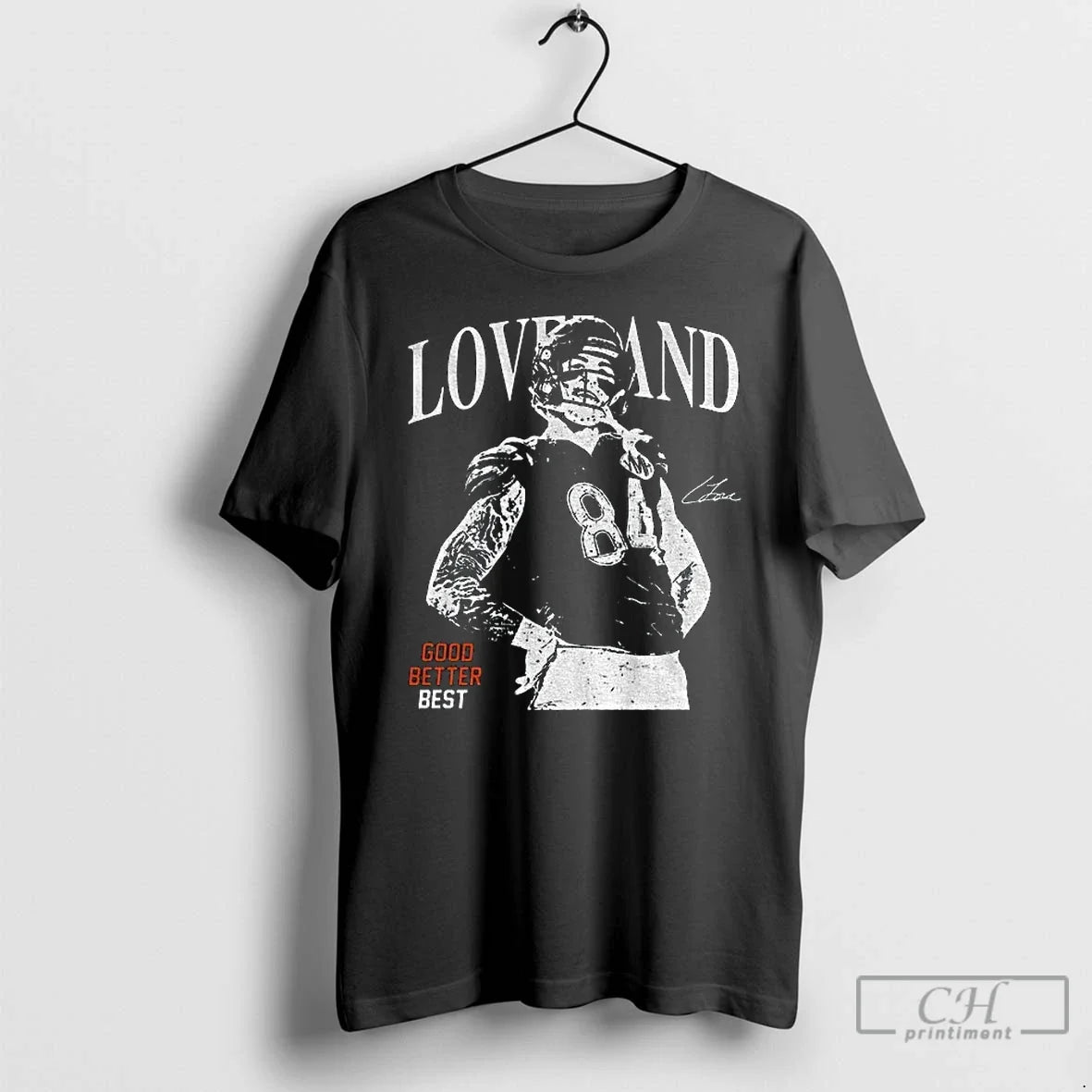 Colston Loveland Football Vintage Chicago Good Better Signature Tee (1)