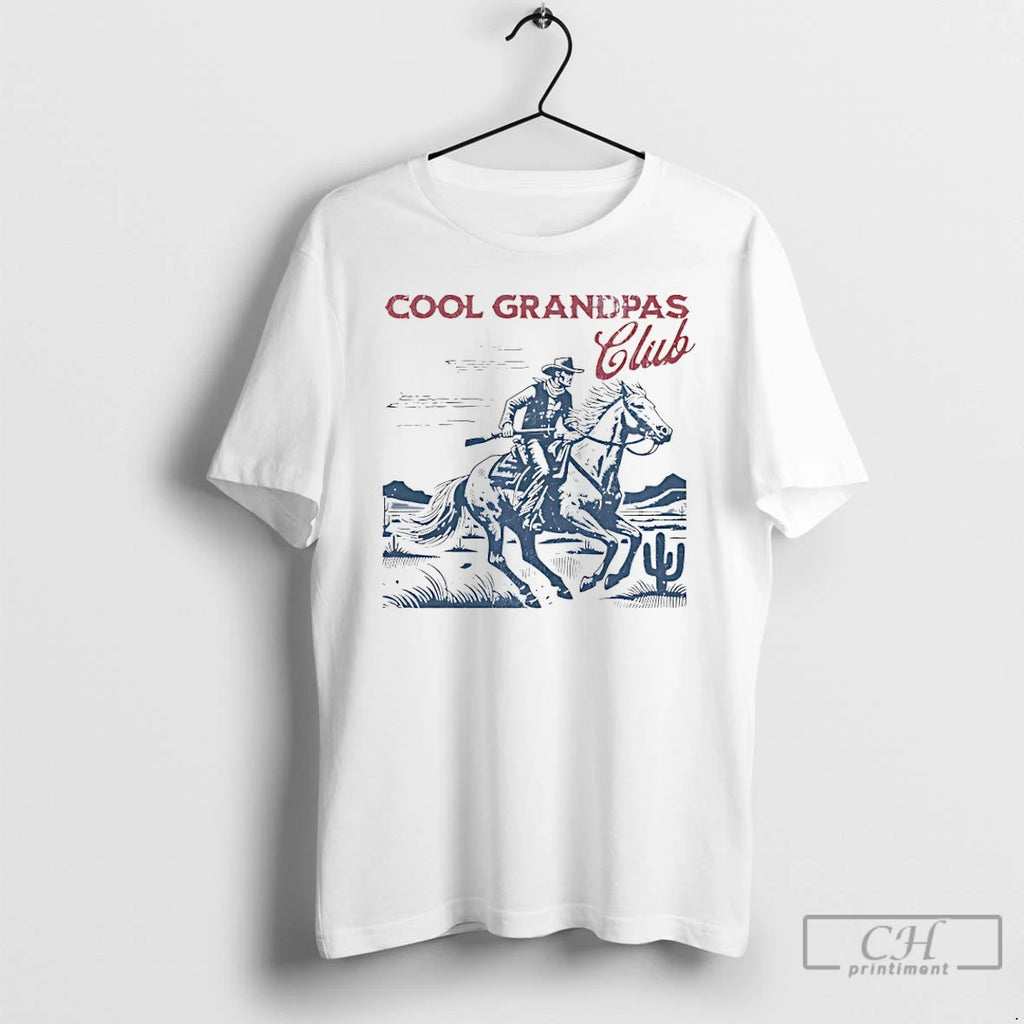 Premium Cowboy Cool Grandpas Club Retro