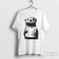 Premium Cute Otter Holding Toilet Paper Funny Meme T Shirts Unisex , , , Long Sleeve Tee