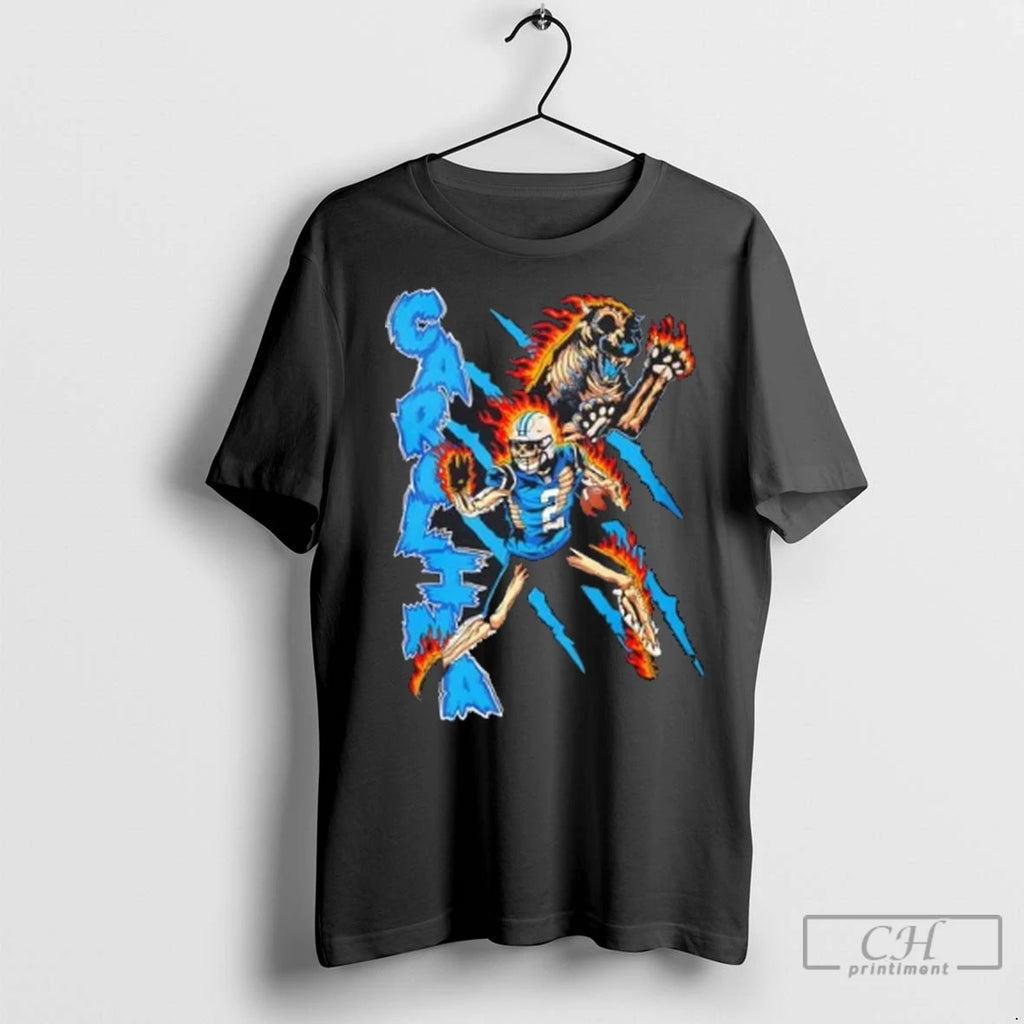 Premium Dj Moore Carolina Panthers Halloween Skeleton