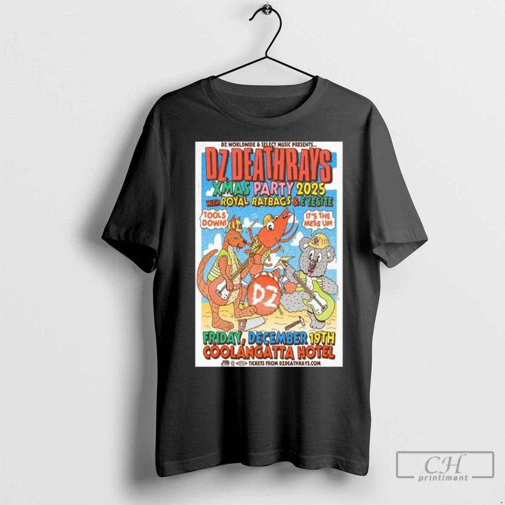 Premium Dz Deathrays Xmas Party 2025 December 19th Coolangatta Hotel Long Sleve