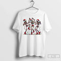 Premium Dancing Skeleton Santa Hat Merry Christmas 2025 T Shirts Unisex , , , Long Sleeve Tee