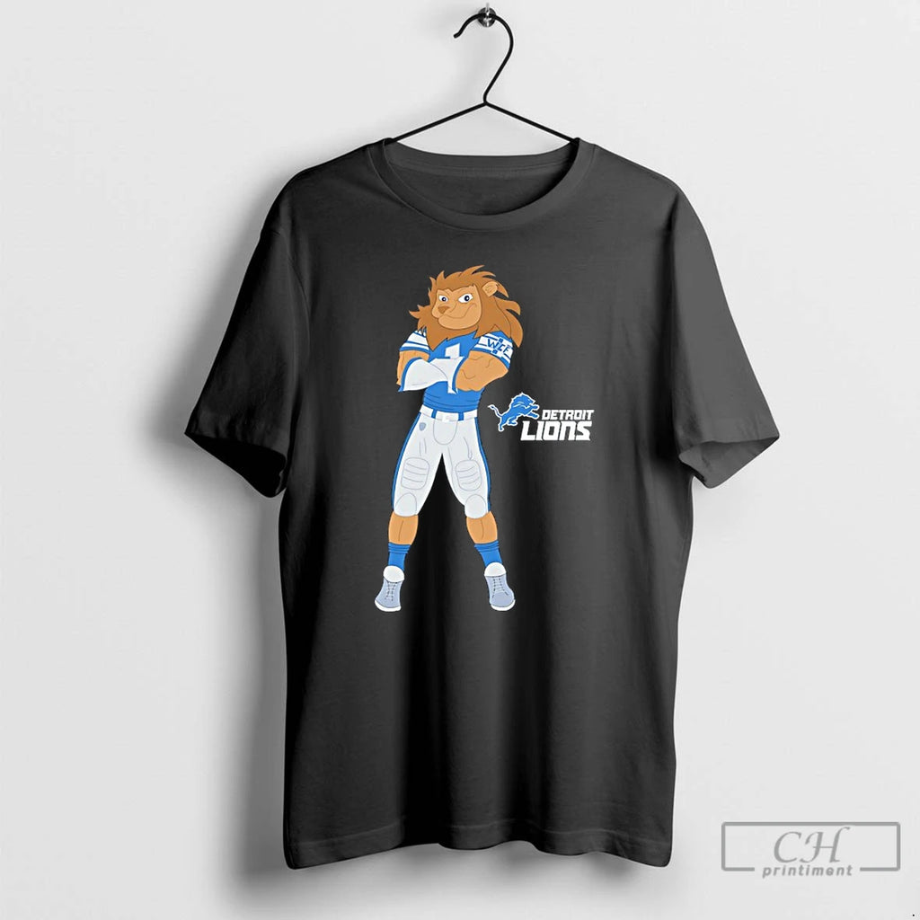 Premium Detroit Lions Roary Mascot Graphic
